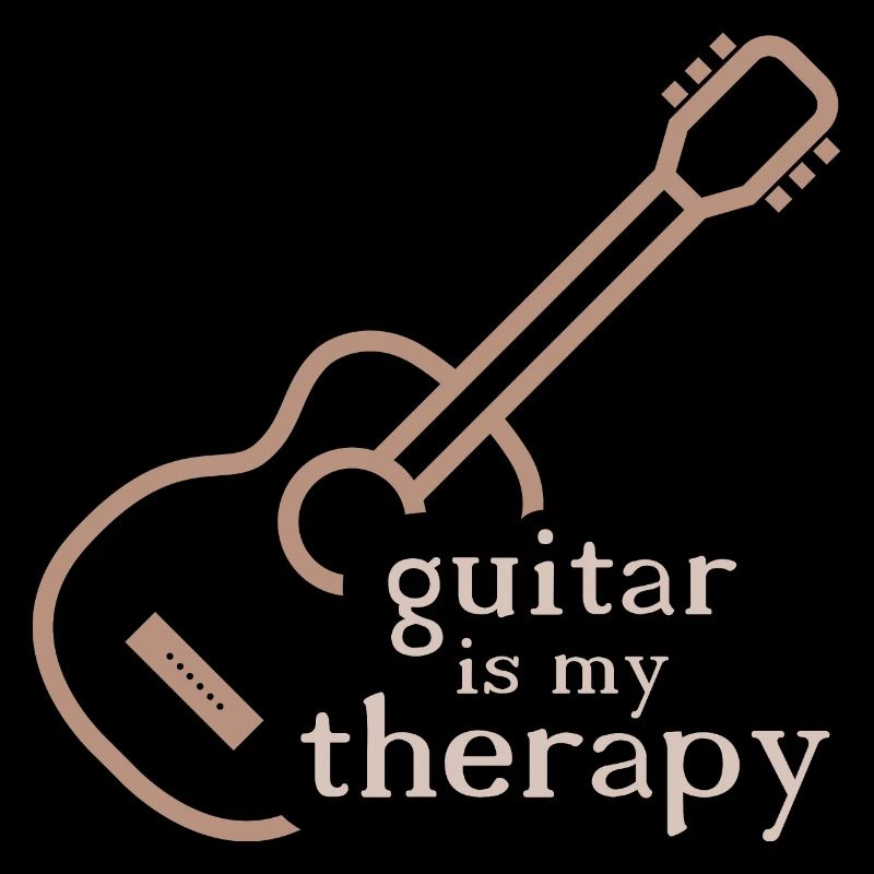 Guitar Therapy Dictons Drôles Symbole Classique