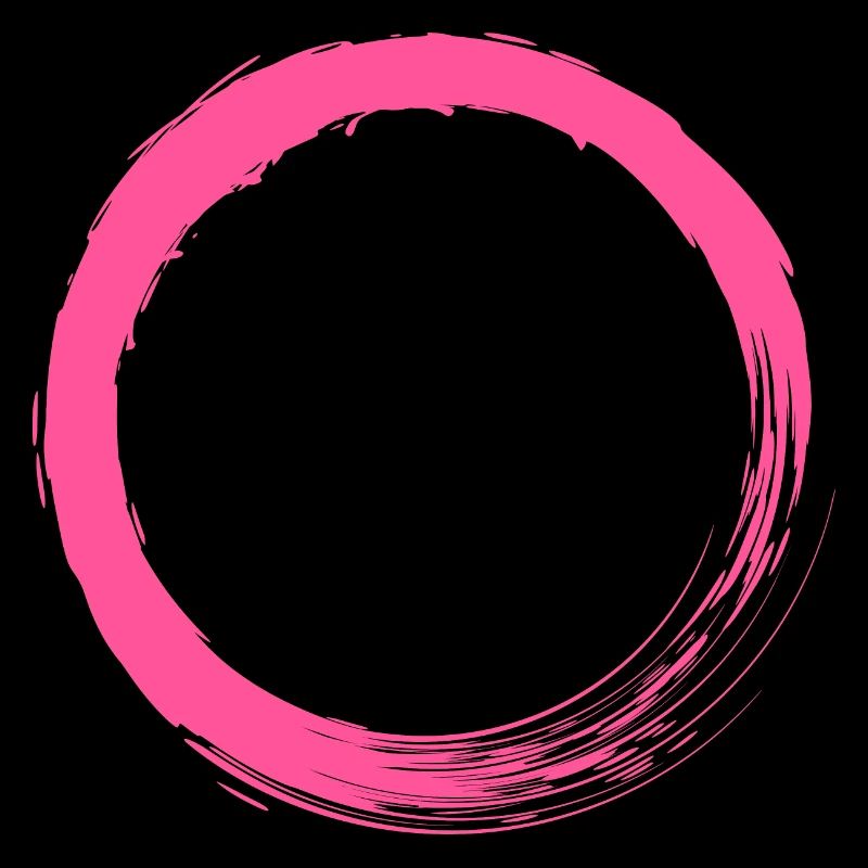 Customizable pink circle circular shape