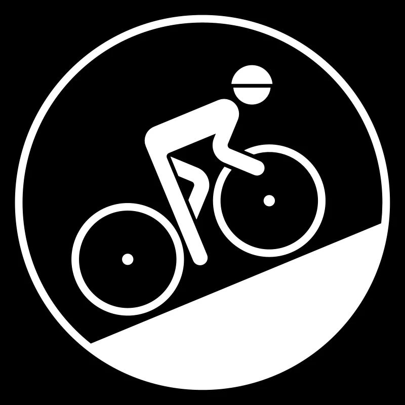 Cycliste En Montant (Bicyclette De Course / Vélo)