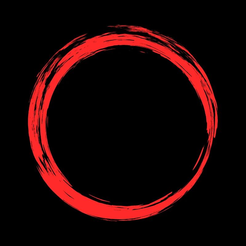 Cercle icône design rouge