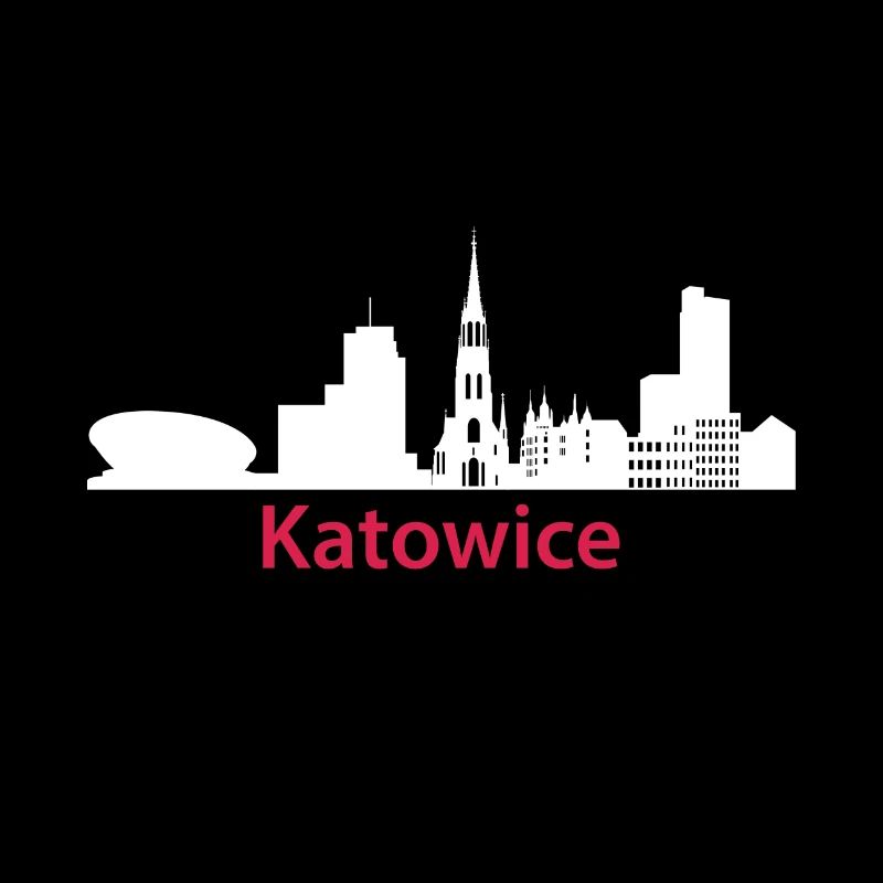 Katowice Pologne Capitale Skyline Katowice Pols