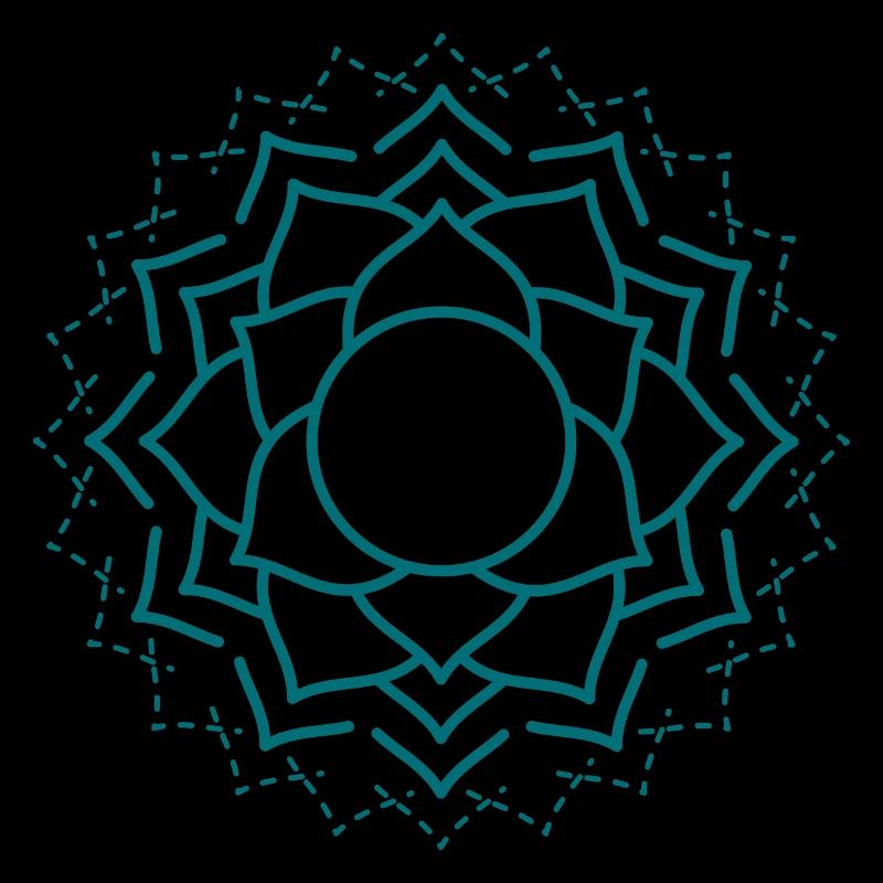 Kompliziertes Mandala Blumenmuster
