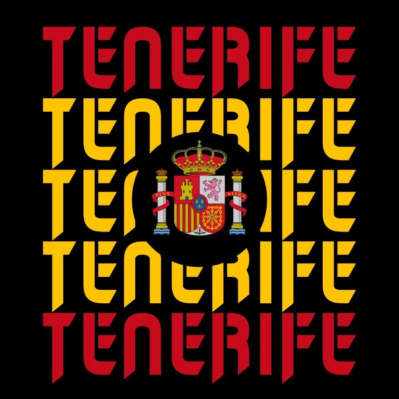 Teneriffa Spanien Flaggen Design