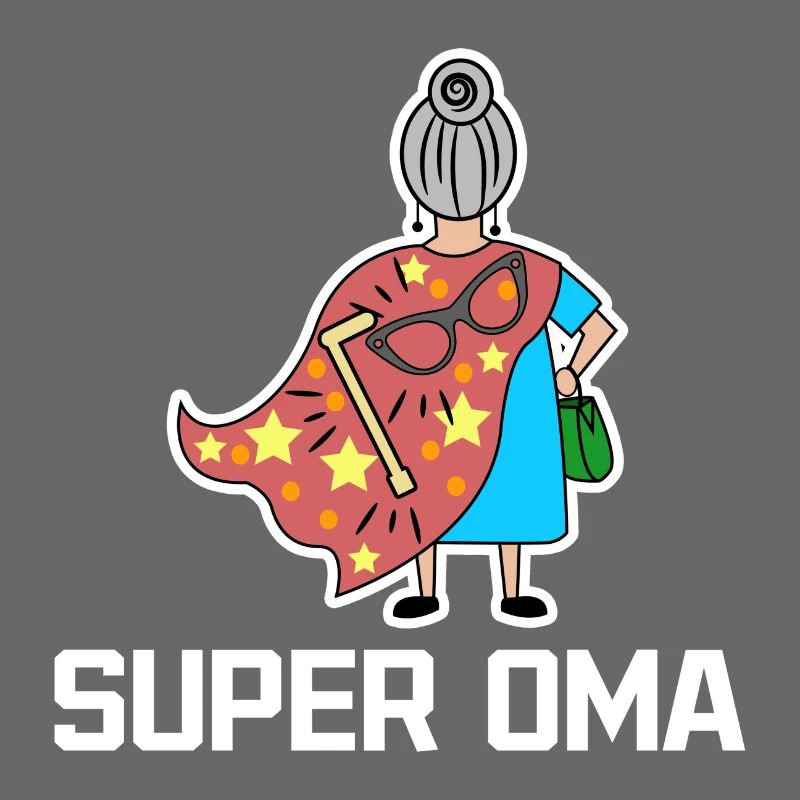 Superoma Brille Großmama Oma Statement Großmutter