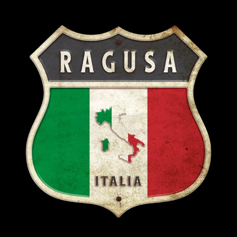 Raguse Italie Armoiries Drapeaux Design