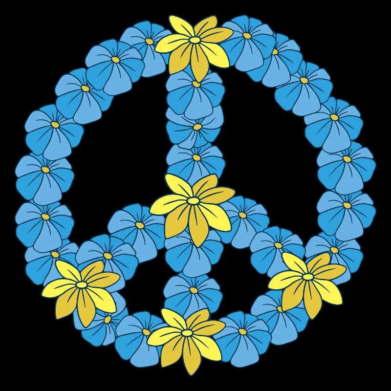 Signes de Paix Paix Design fleur hippie