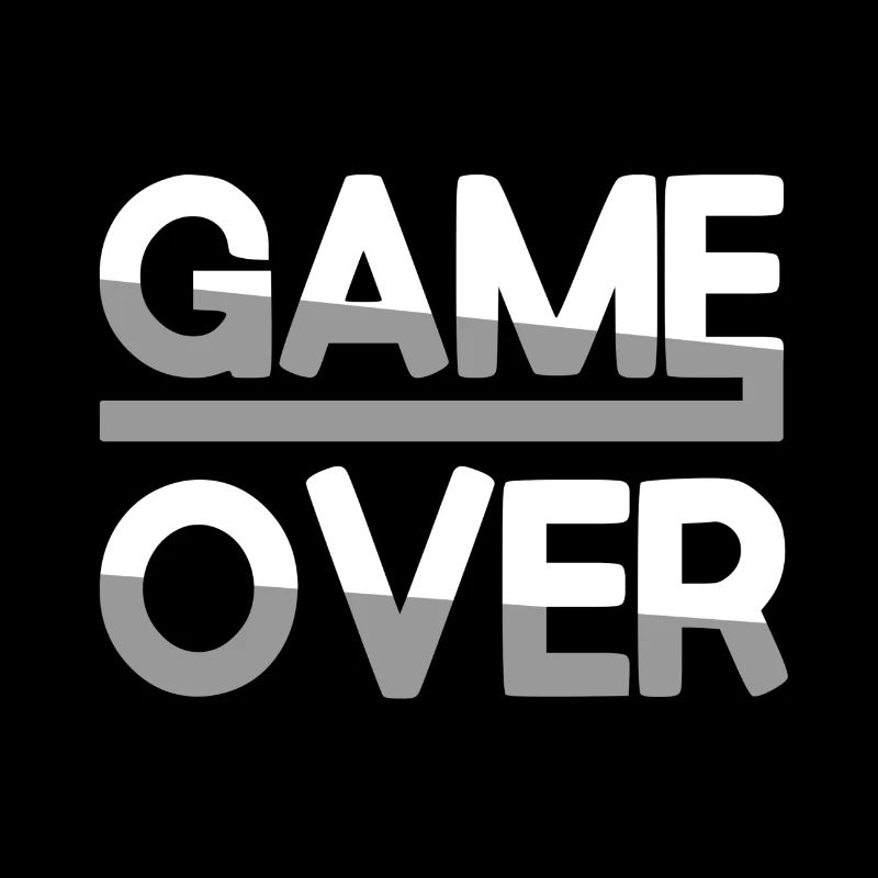 GAME OVER (Blanc) - Jeux