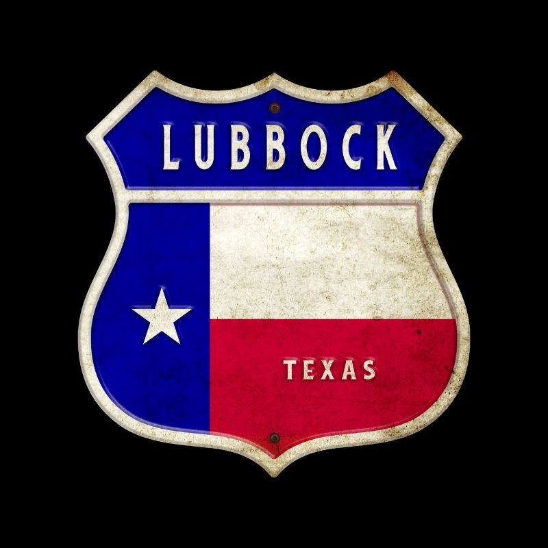 Drapeaux à écusson Lubbock Texas