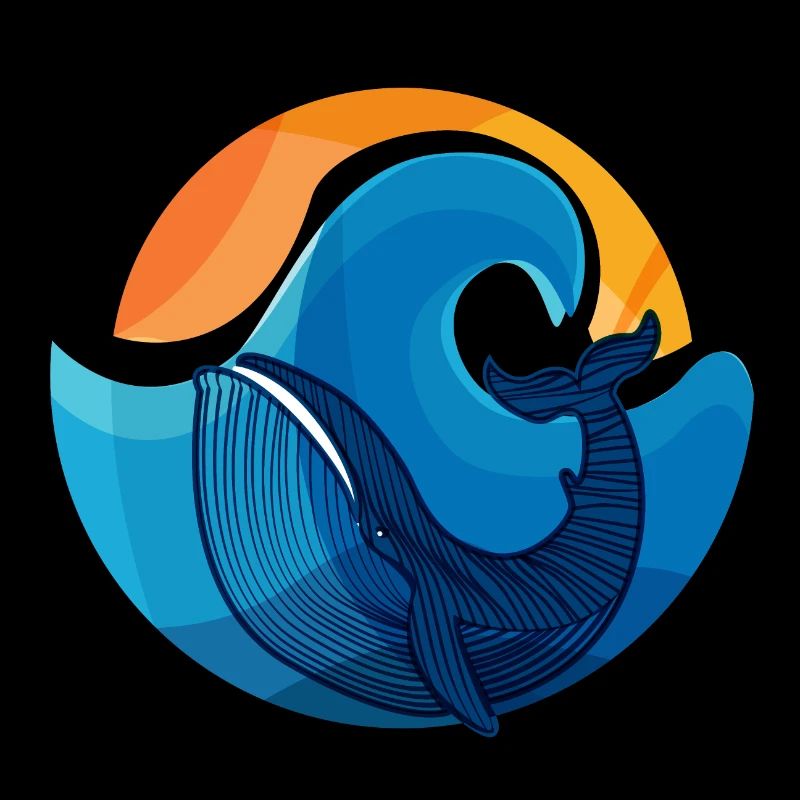 Vagues et Illustration de requin baleine