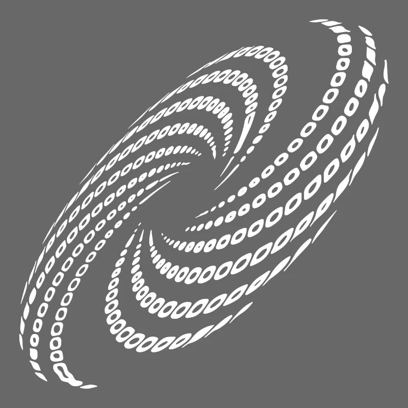 Formation de tourbillon de planète en spirale torsadée