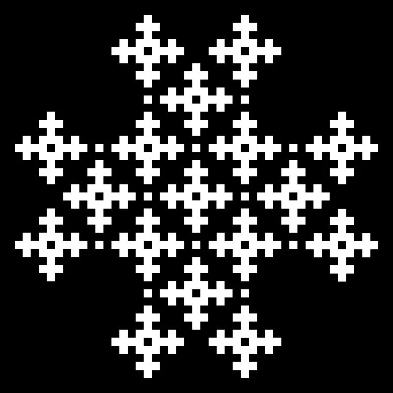 xmas christmas snow flakes pattern pixel icon