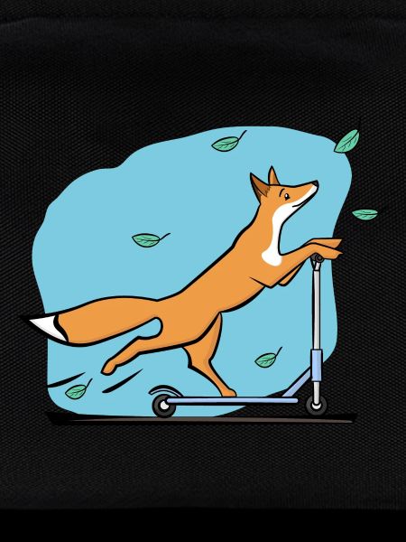 Fuchs mit Roller