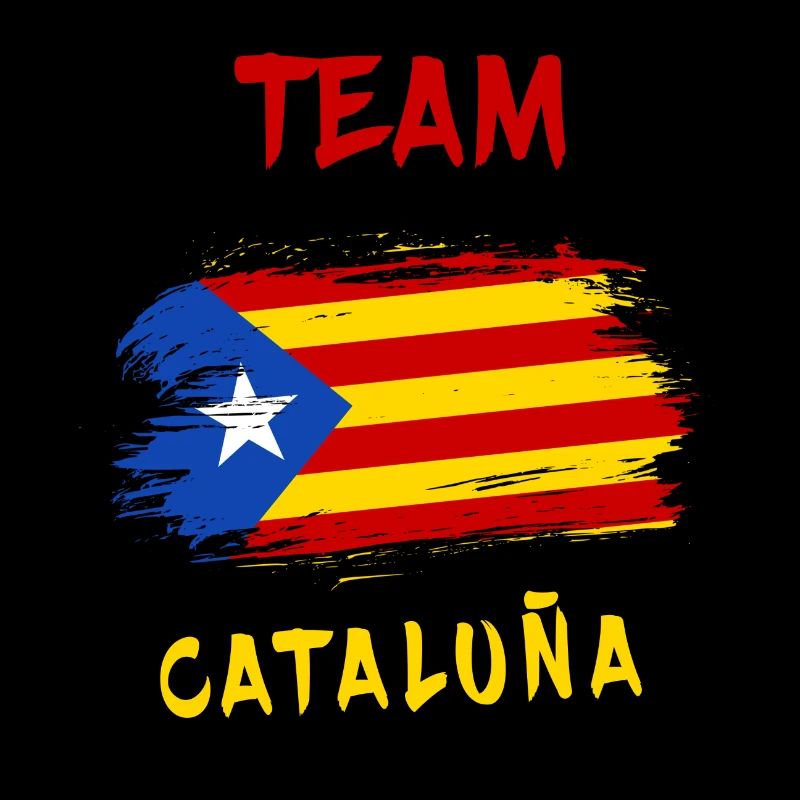 Team Katalonien Flaggen Design