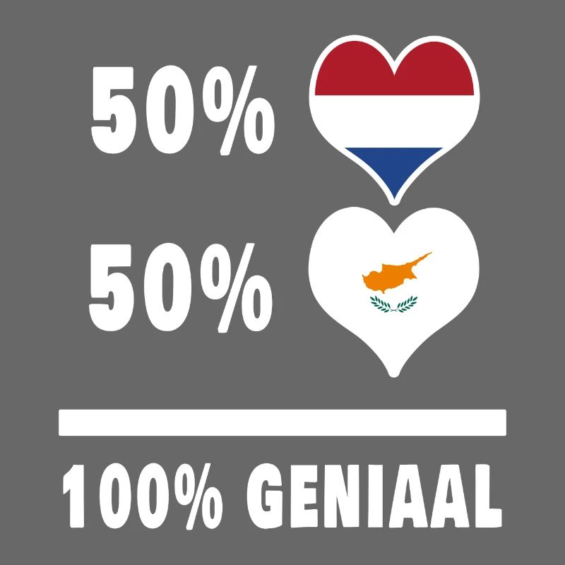 Chypre et les Pays-Bas 100% Genius flag
