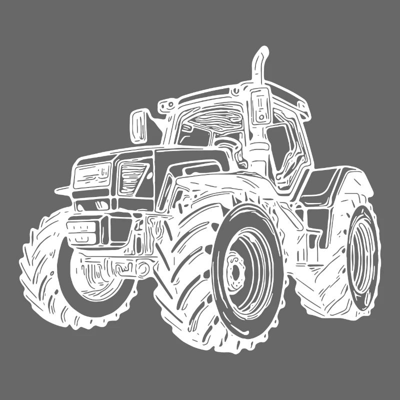 Large Field Tractor Farmer Dream Car