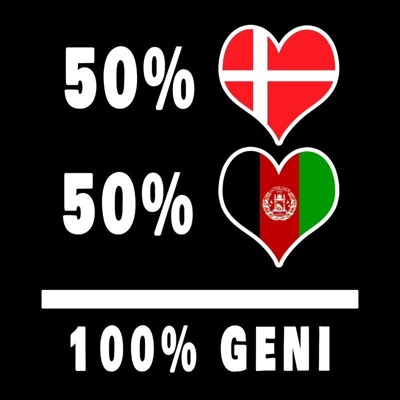 Afghanistan et Danemark 100% drapeau de génie