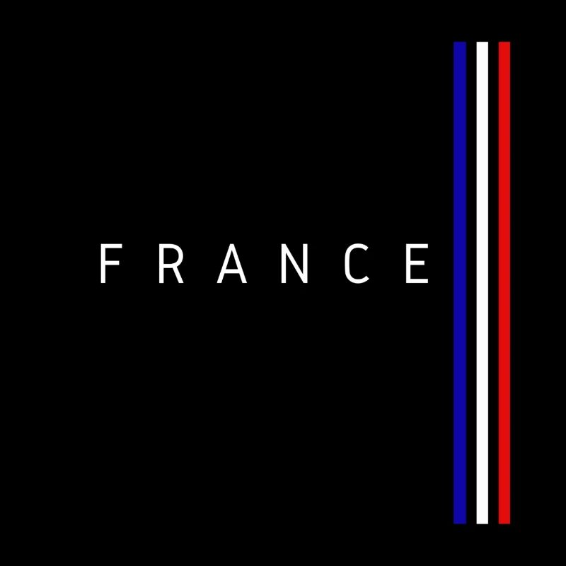 Flagge von Frankreich minimalistisches Design