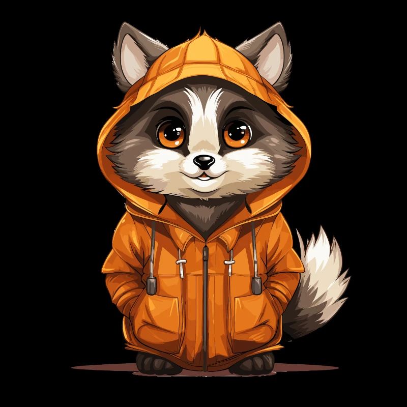 Waschbär - Kawaii Style