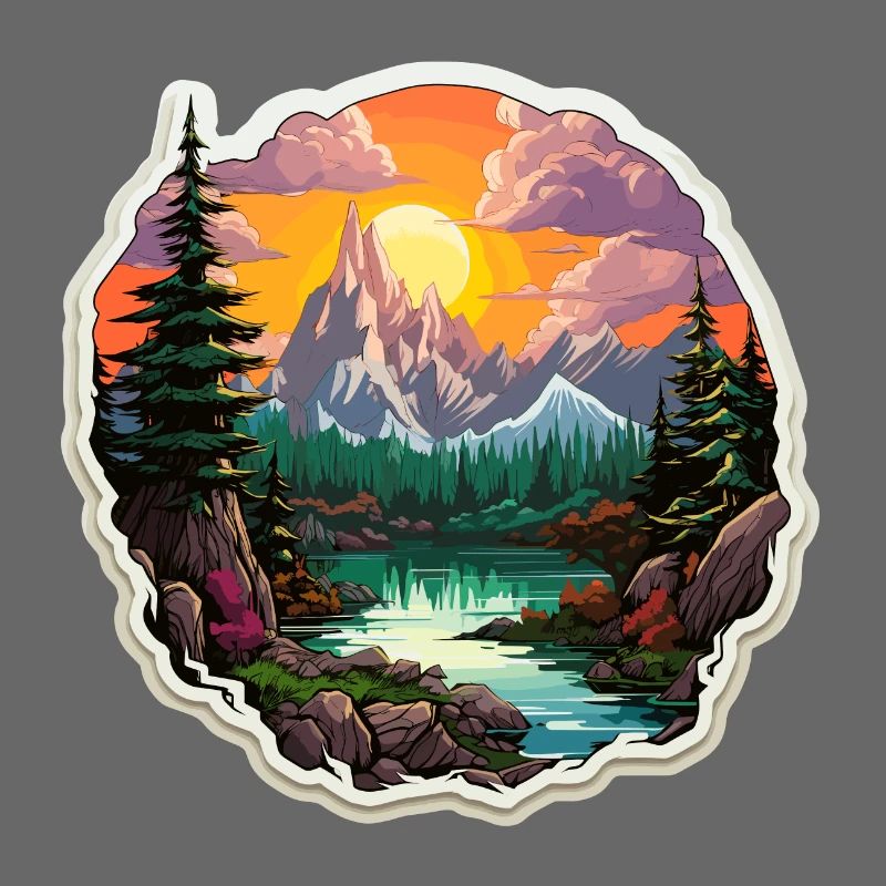 Landschaft - Illustration
