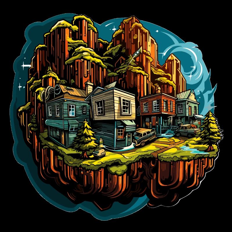 Landschaft - Illustration