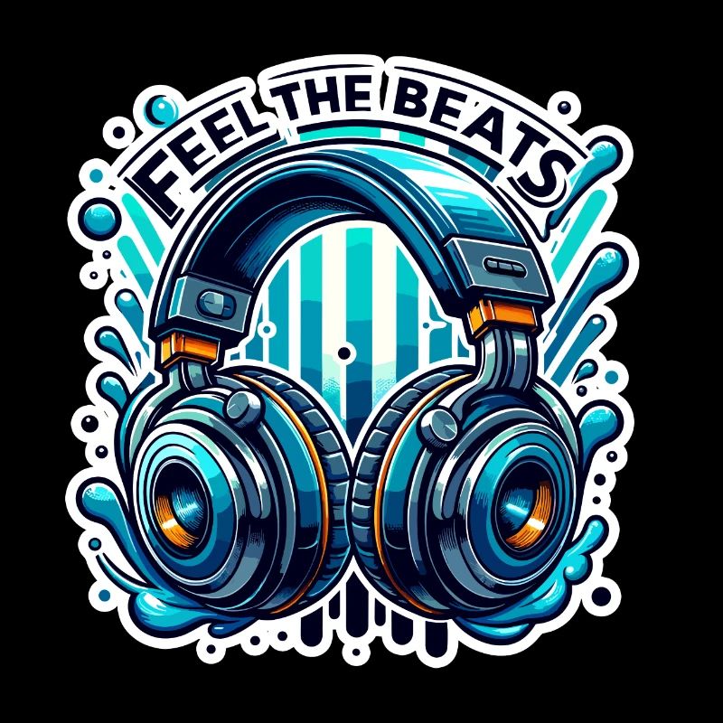 Ressentez les rythmes - Illustration d'un casque
