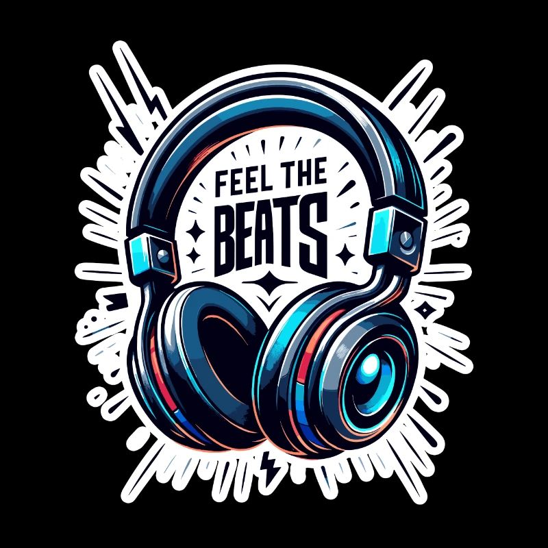 Ressentez les rythmes - Illustration d'un casque