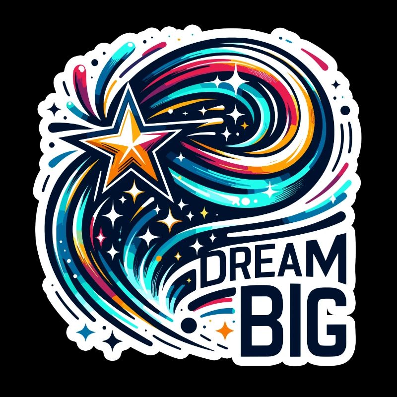 Dream Big - Sternschnuppe Illustration