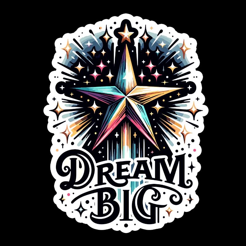 Dream Big - Sternschnuppe Illustration