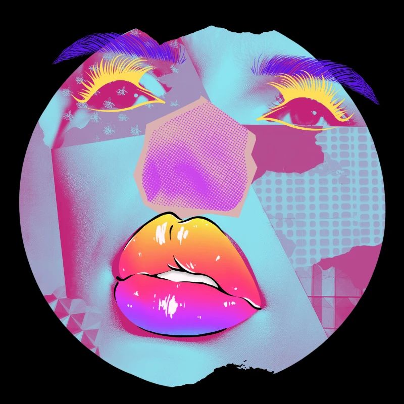 Pop Art bright collage