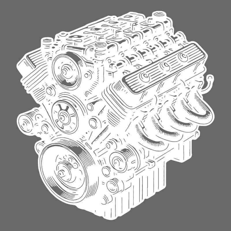Engine Block Cylinder Fan Displacement Engine