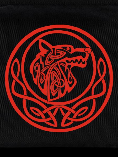 Roter Wolf Mondsymbol