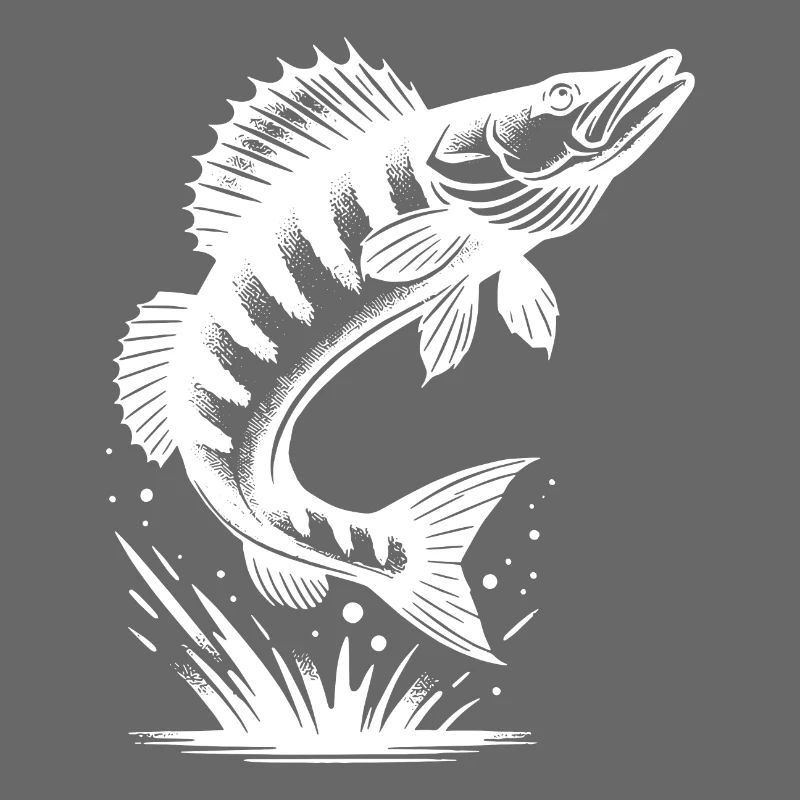 Big Jumping Zander Fish