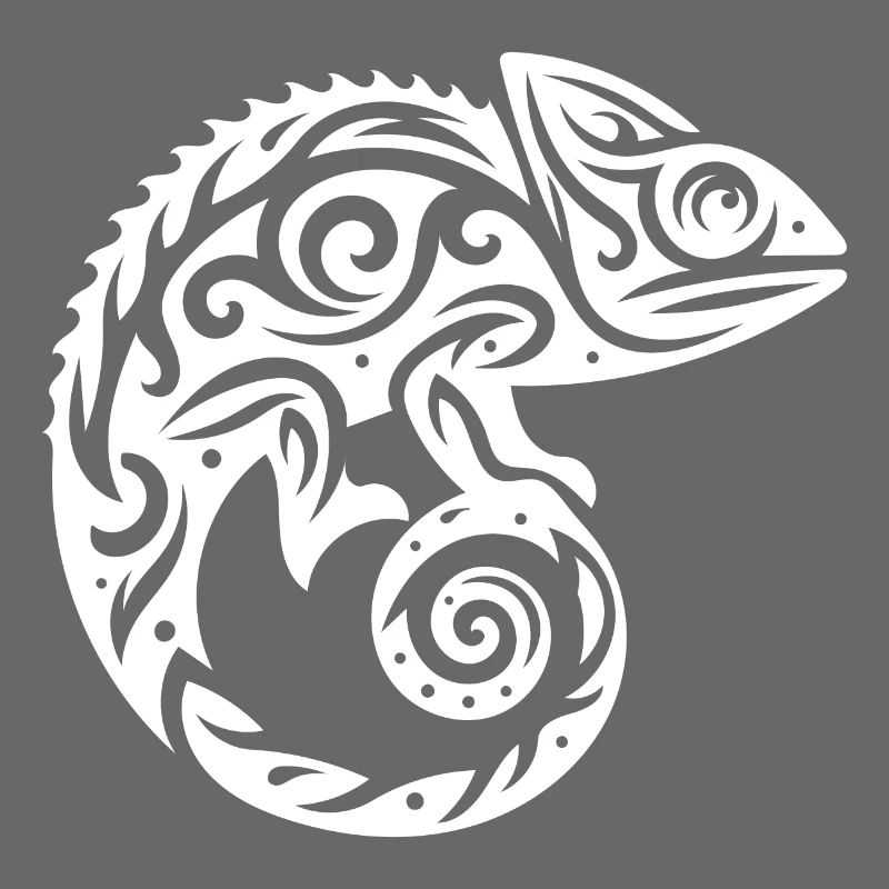 Scaly Creeper Disguise Chameleon Tattoo