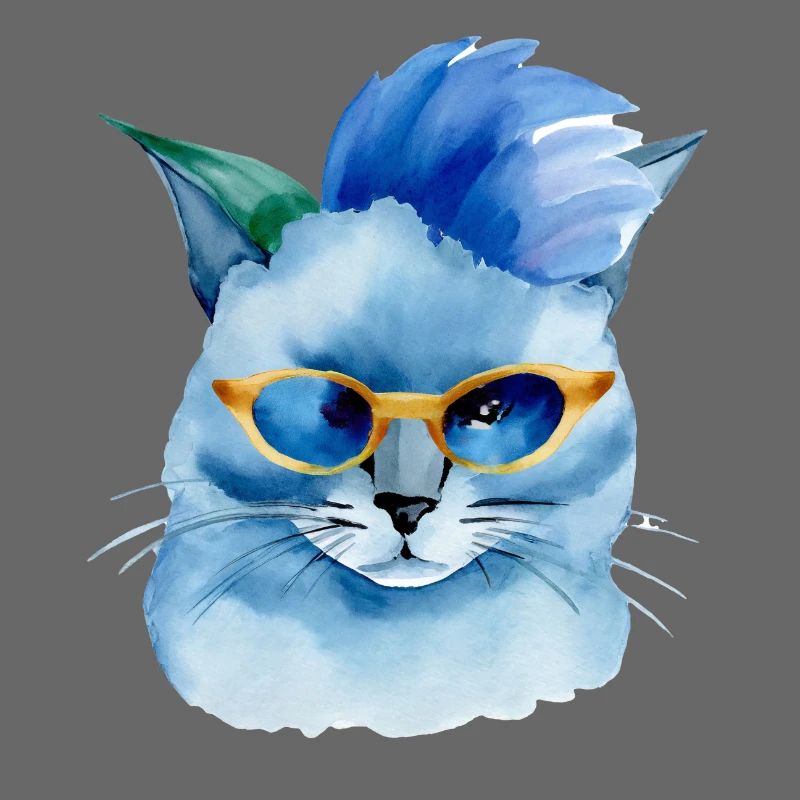 Punk Rock Cat with Sunglasses Gift Idea