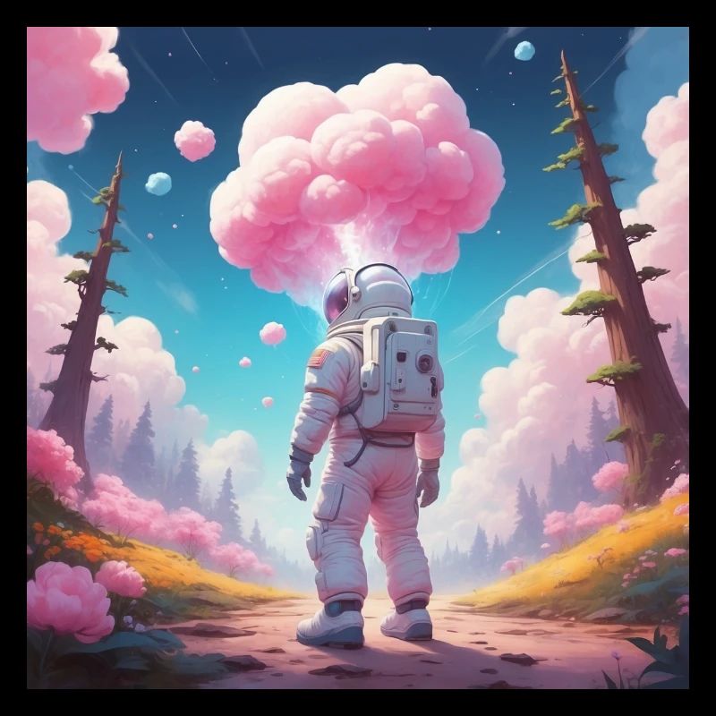 Astronaut on dream planet