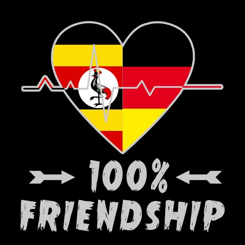 Uganda und Deutschland 100% Freundschaft