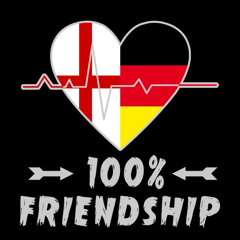 England and Germany 100% friendship