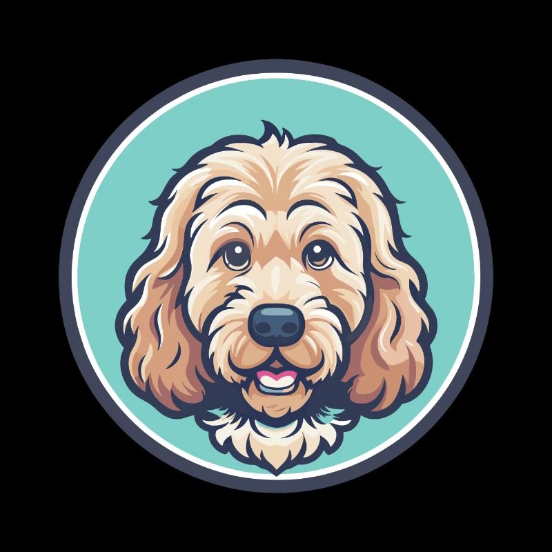 Cockapoo Chien Race Coloré Dessin animé Kawaii Clipart