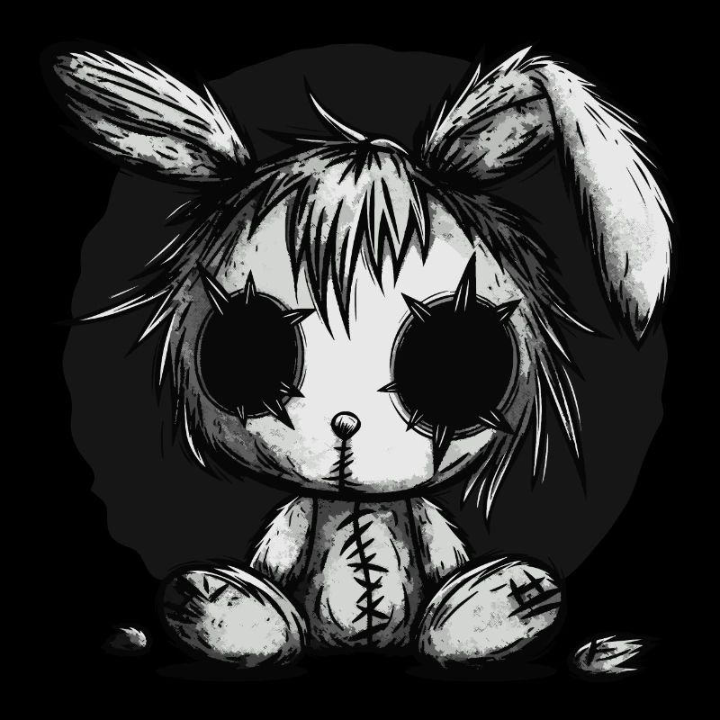 Mignon lapin effrayant