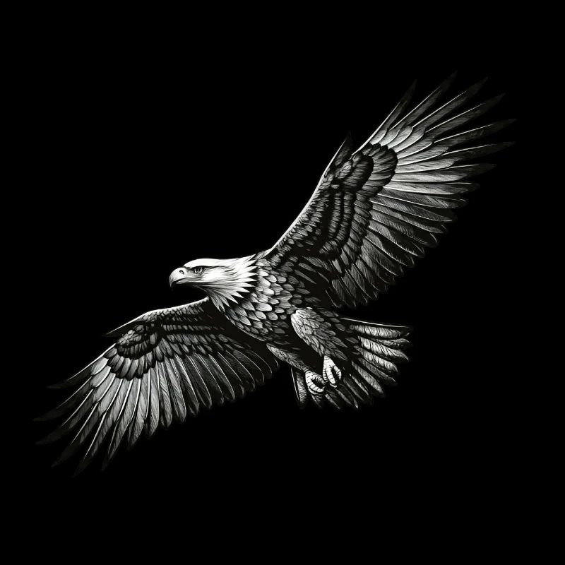 Le pygargue à queue blanche en vol - un symbole de liberté