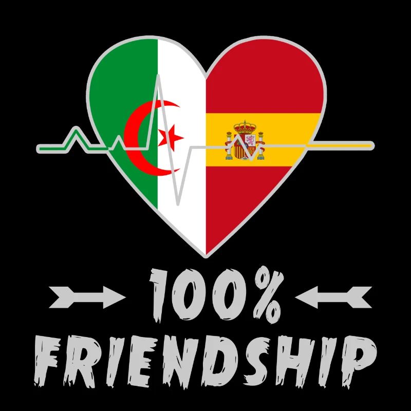Algerien und Spanien 100% Freundschaft