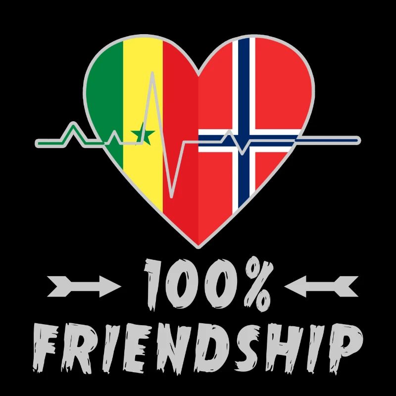 Senegal und Norwegen 100% Freundschaft