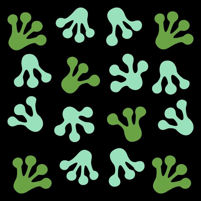 Empreintes de pieds de grenouille L Empreinte de patte de grenouille