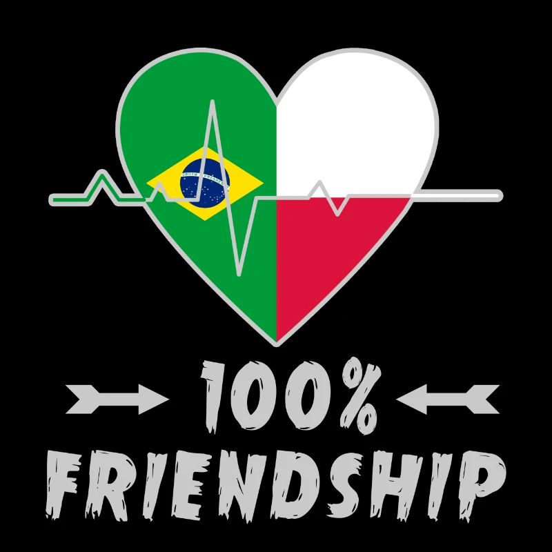 Brasilien und Polen 100% Freundschaft