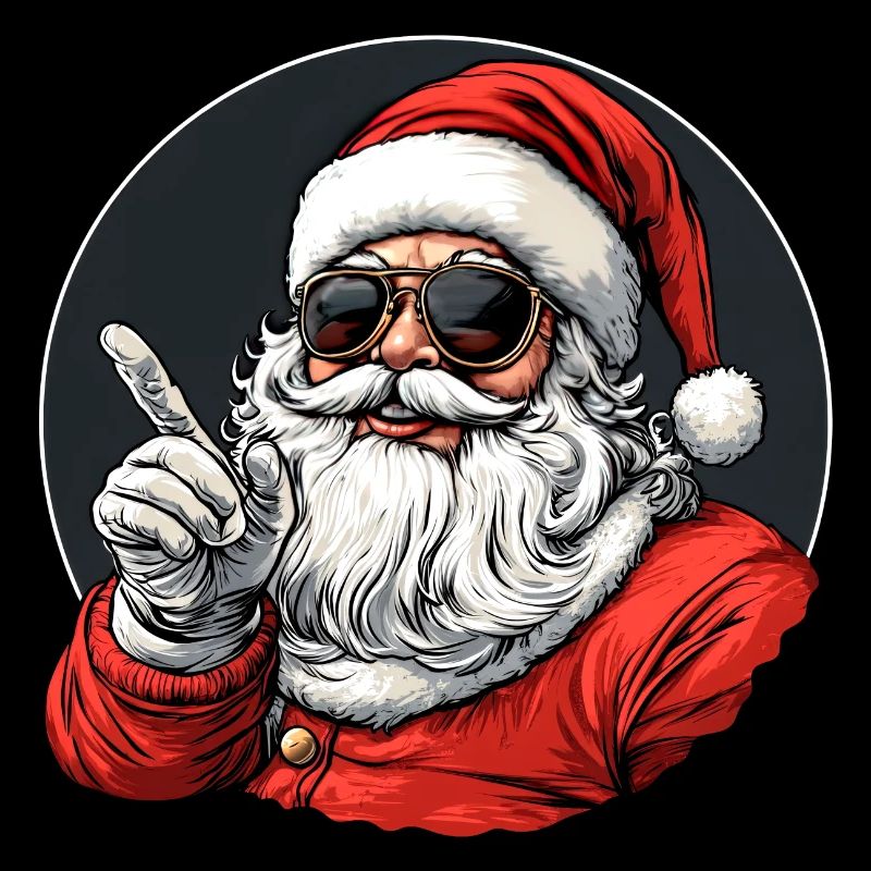 Cooler Weihnachtsmann