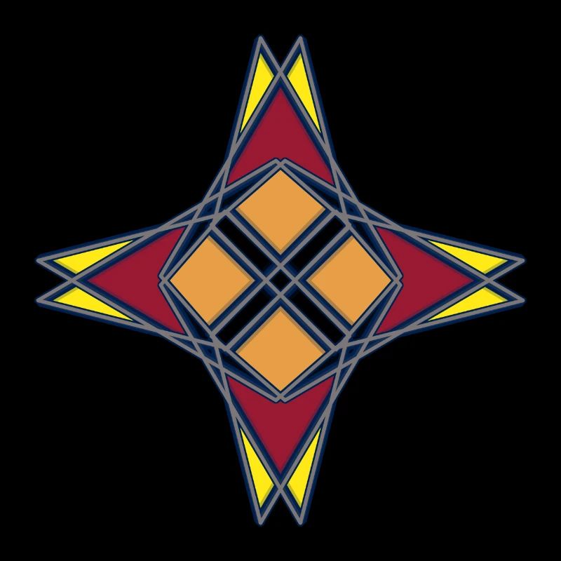 Abstrakte mit ein Muster in der Mitte