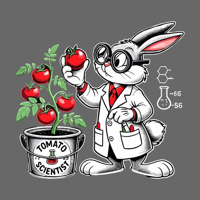 Tomato Scientist Science Bunny Gift