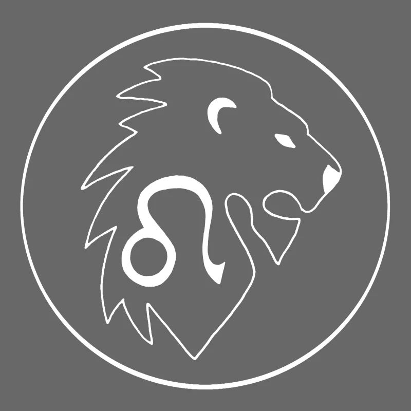 Sternzeichen Löwe (weiß)