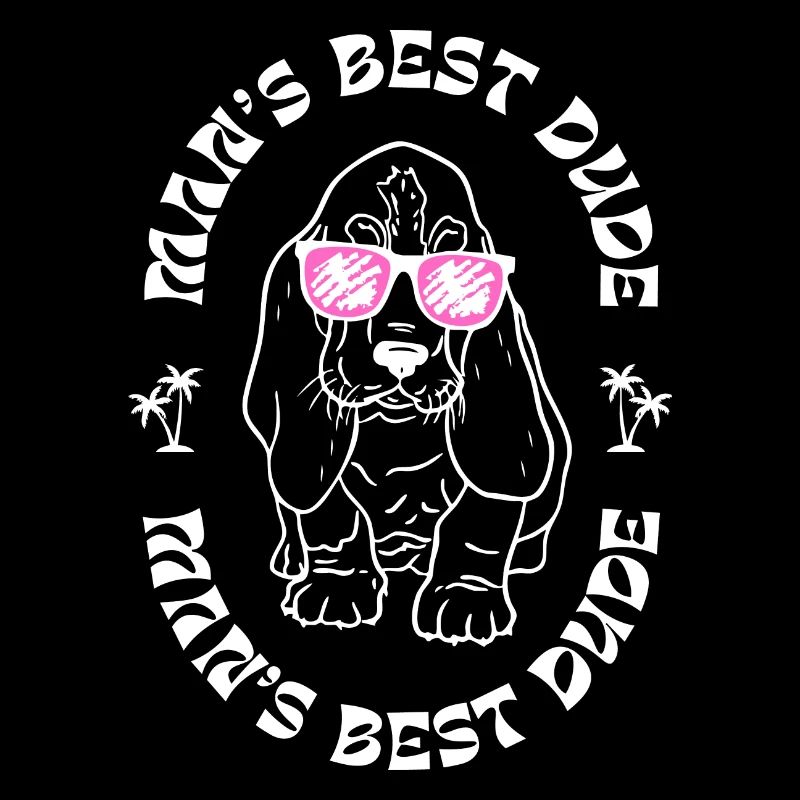 Man’s Best Dude – Cooler Hund mit Sonnenbrille