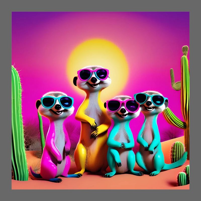 Erdmännchen, Erdmännchenfamilie, Erdmännchen-Humor